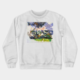 The Garden at Les Lauves by Paul Cezanne Crewneck Sweatshirt